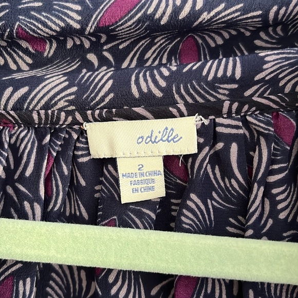 Anthropologie Odille Cowl Neck Silk Blouse - Picture 3 of 12